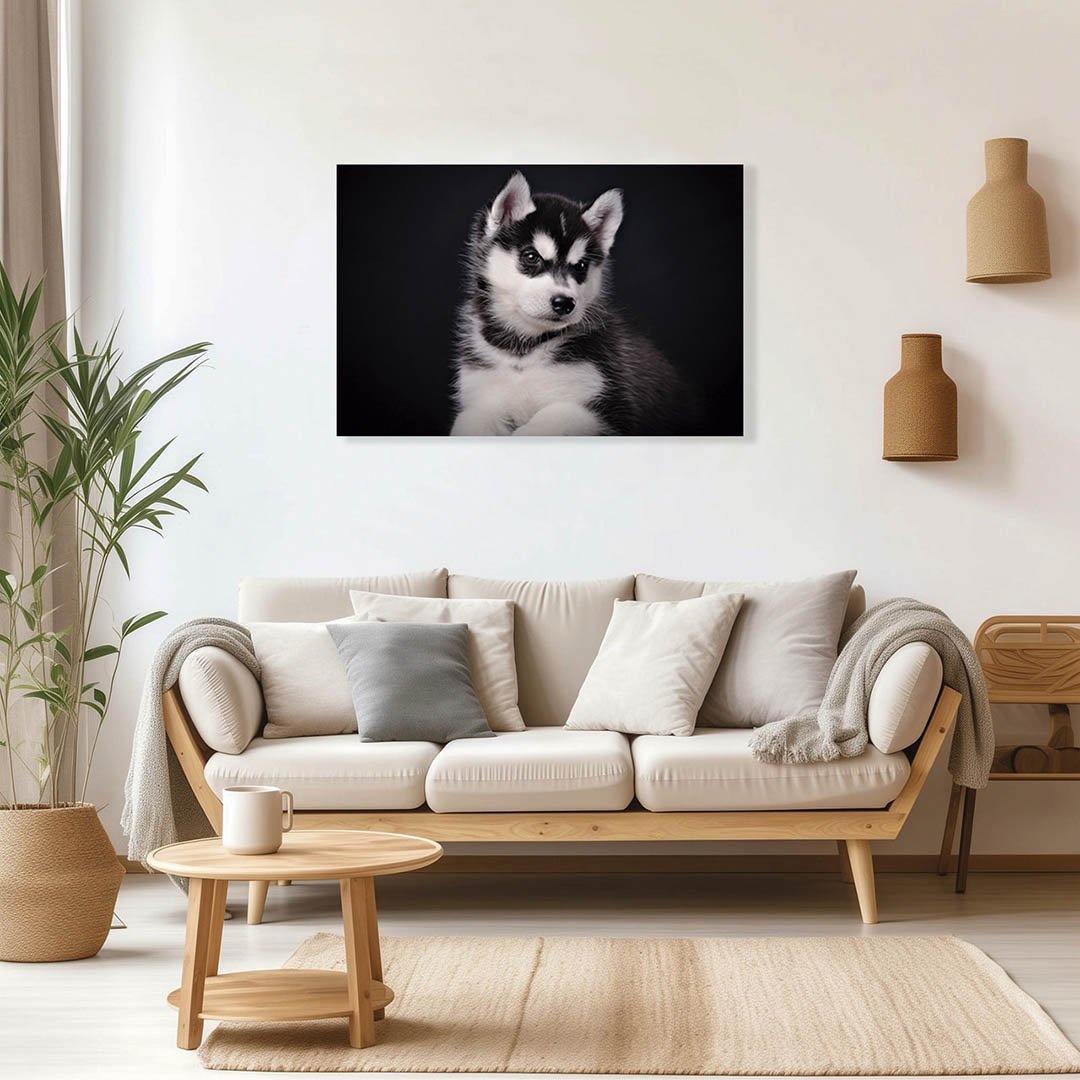 Cuadro Decorativo de Perro Husky Gris#05 - Imagen 2