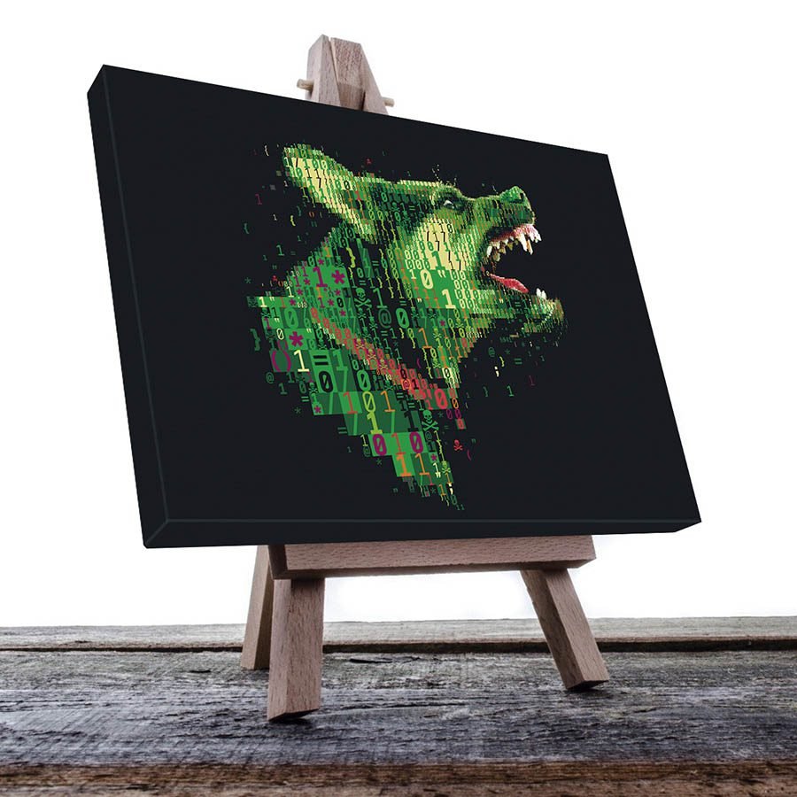 Cuadro Decorativo de Perro Digital #08