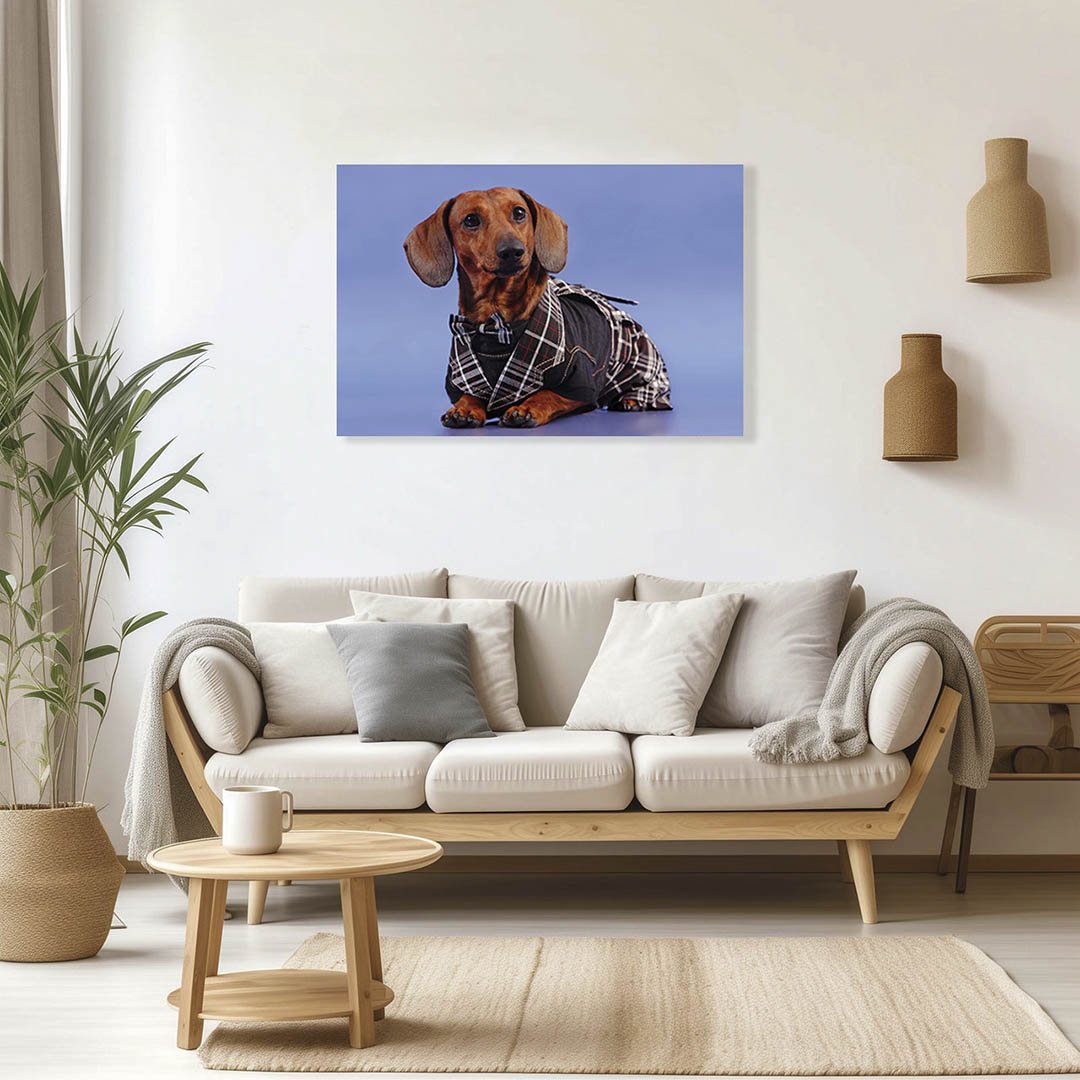 Cuadro Decorativo de Salchicha con Traje #18 - Imagen 2