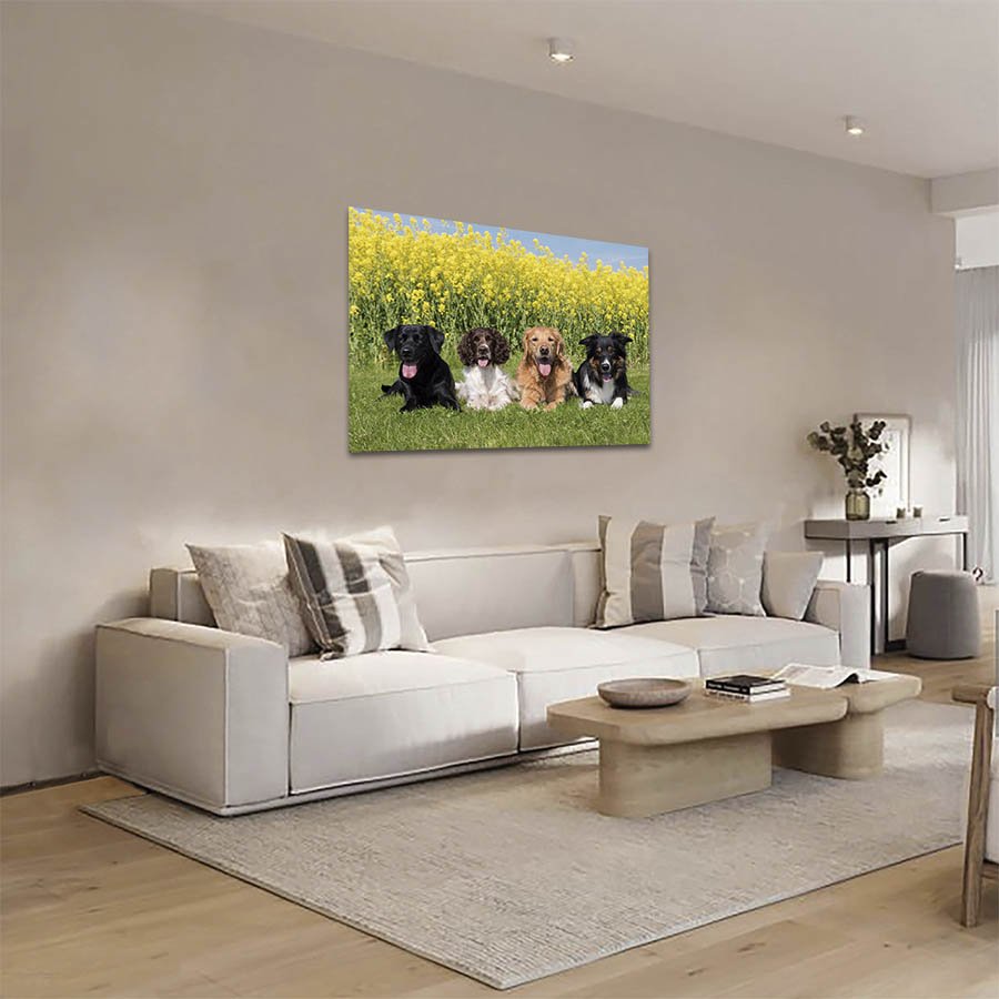 Cuadro Decorativo de Perros En el Campo #40 - Imagen 3