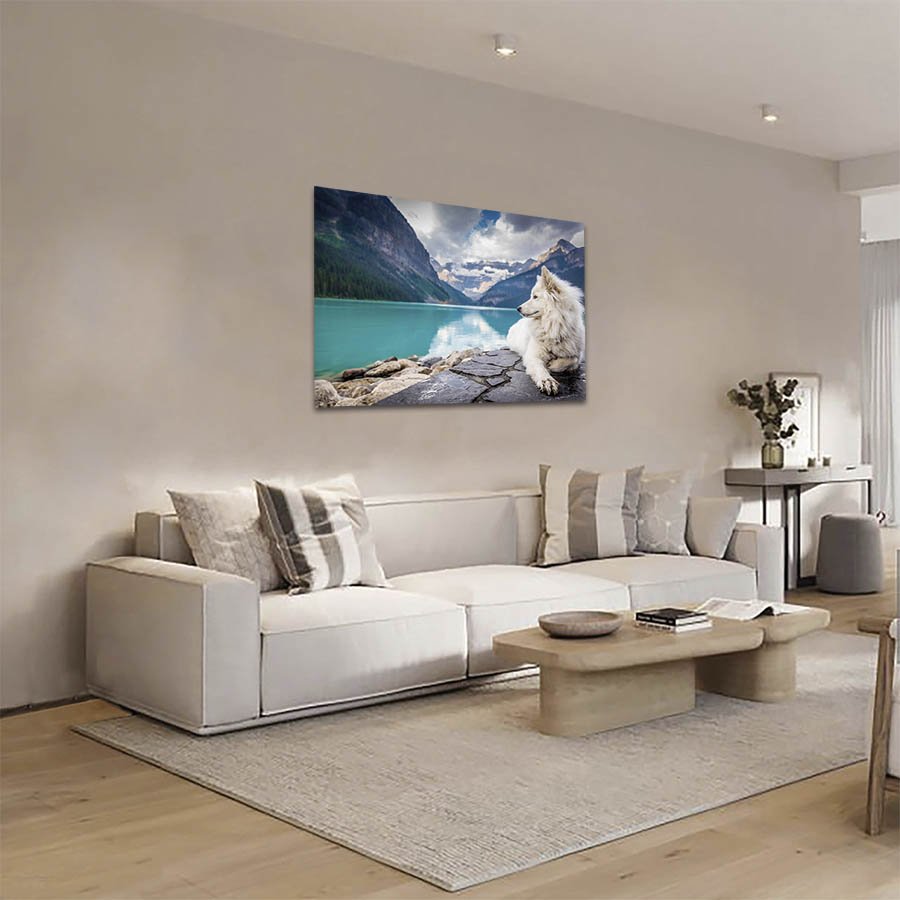 Cuadro Decorativo de Perro en el Lago #53 - Imagen 3