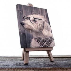 Cuadro Decorativo de Perro Con Lentes #517
