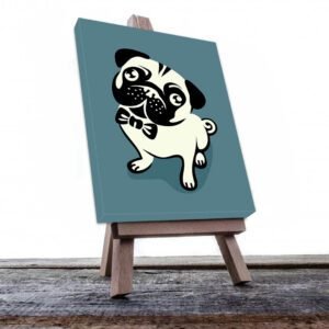 Cuadro Decorativo Dibujo de Perro Pug #525