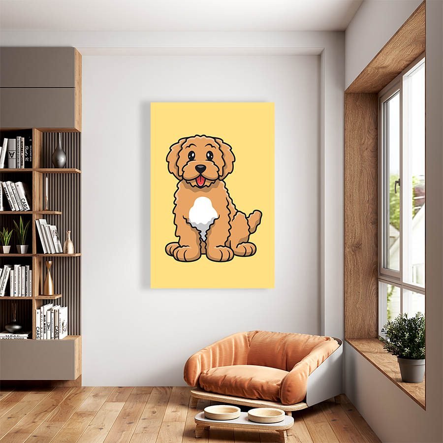 Cuadro Decorativo Dibujo de Perro Café #527 - Imagen 2