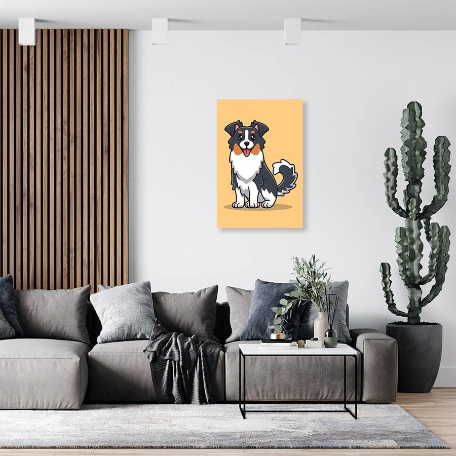 Cuadro Decorativo Dibujo de Perro Collie #528 - Imagen 3