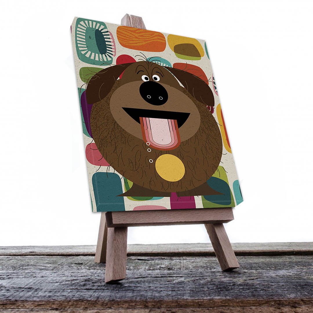 Cuadro Decorativo Dibujo de Perro Graciosos #540