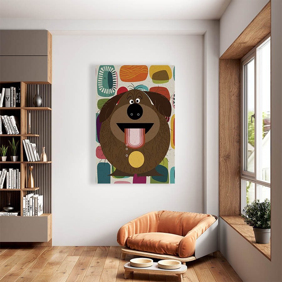 Cuadro Decorativo Dibujo de Perro Graciosos #540 - Imagen 2