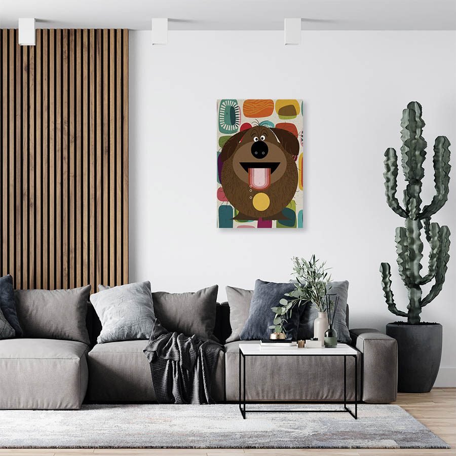 Cuadro Decorativo Dibujo de Perro Graciosos #540 - Imagen 3