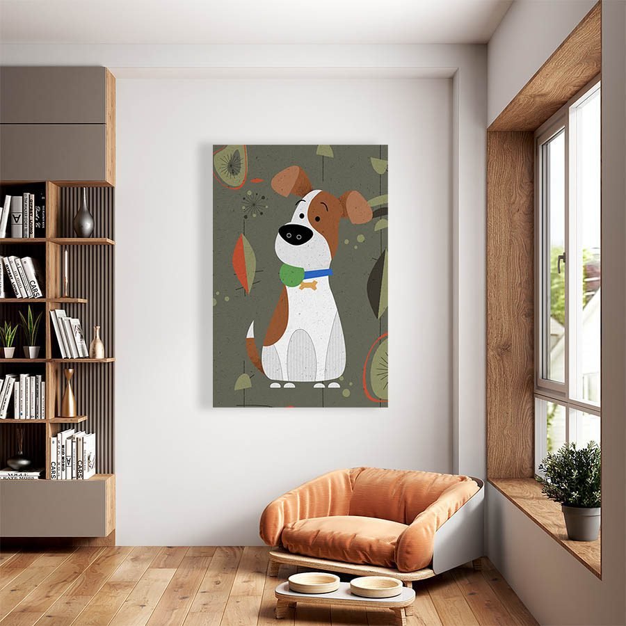 Cuadro Decorativo Dibujo de Perro Graciosos #541 - Imagen 2