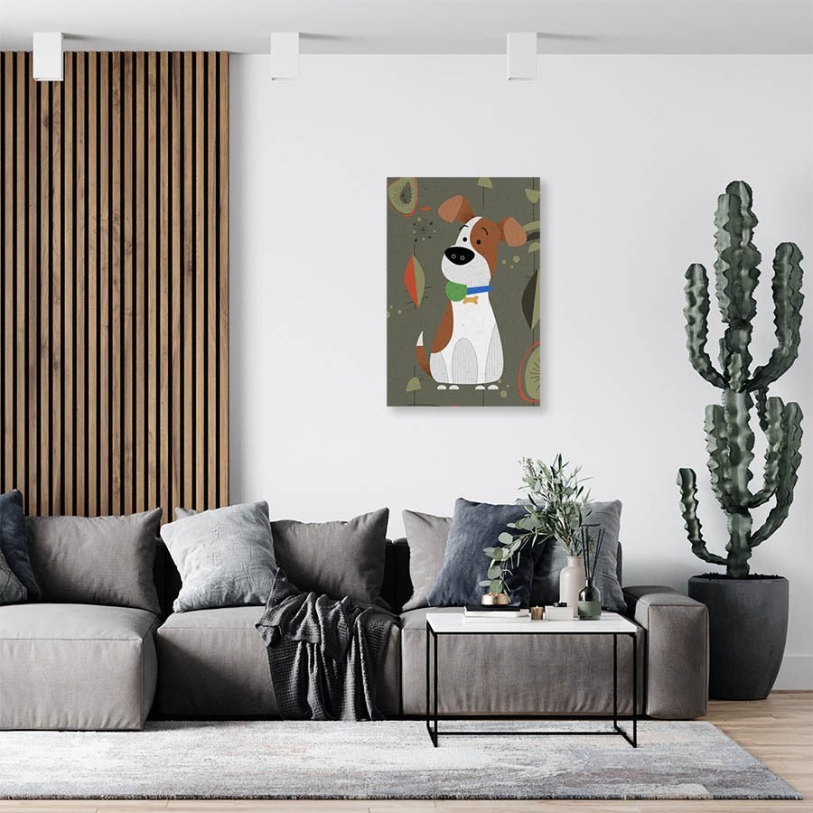 Cuadro Decorativo Dibujo de Perro Graciosos #541 - Imagen 3