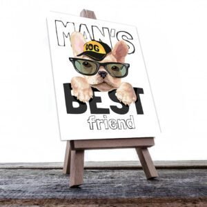 Cuadro Decorativo El Perro Mejor Amigo del Hombre #552