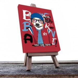 Cuadro Decorativo Dibujo de Perro de New York #555