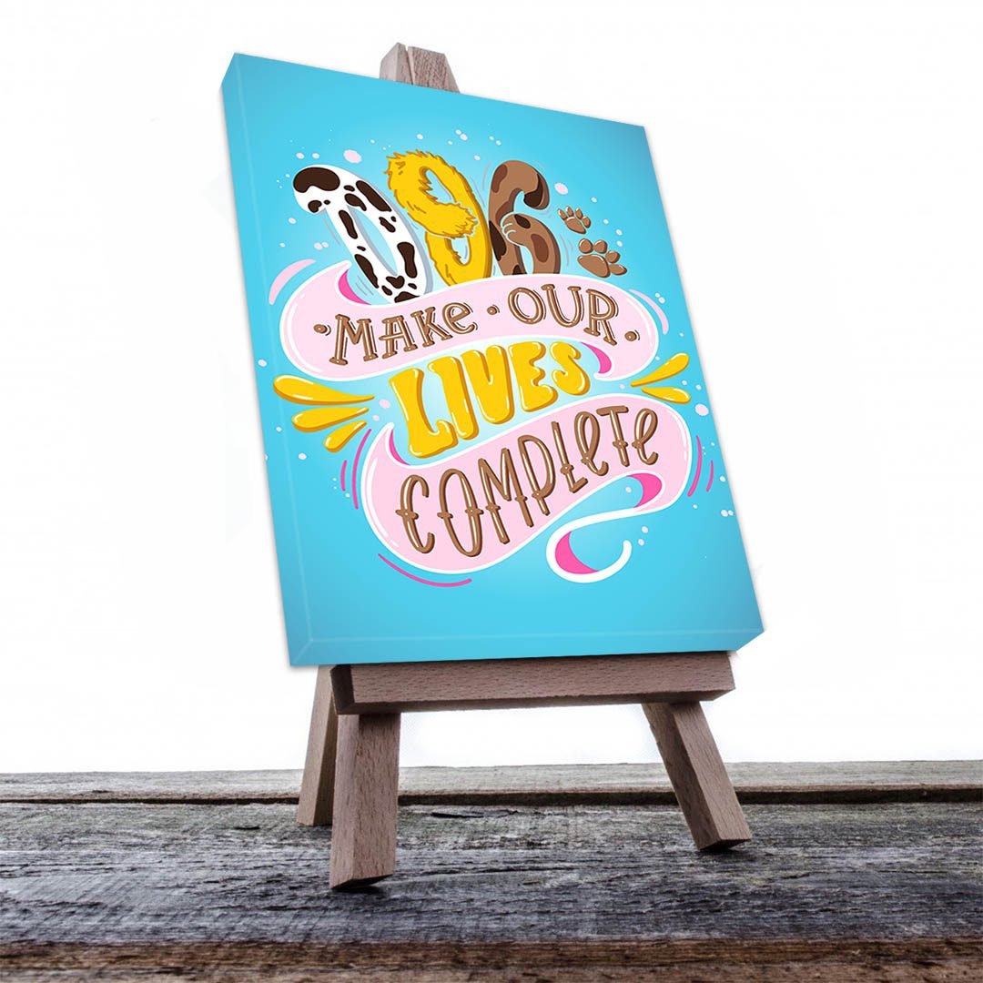 Cuadro Decorativo Los Perros Completan Nuestra Vida #559