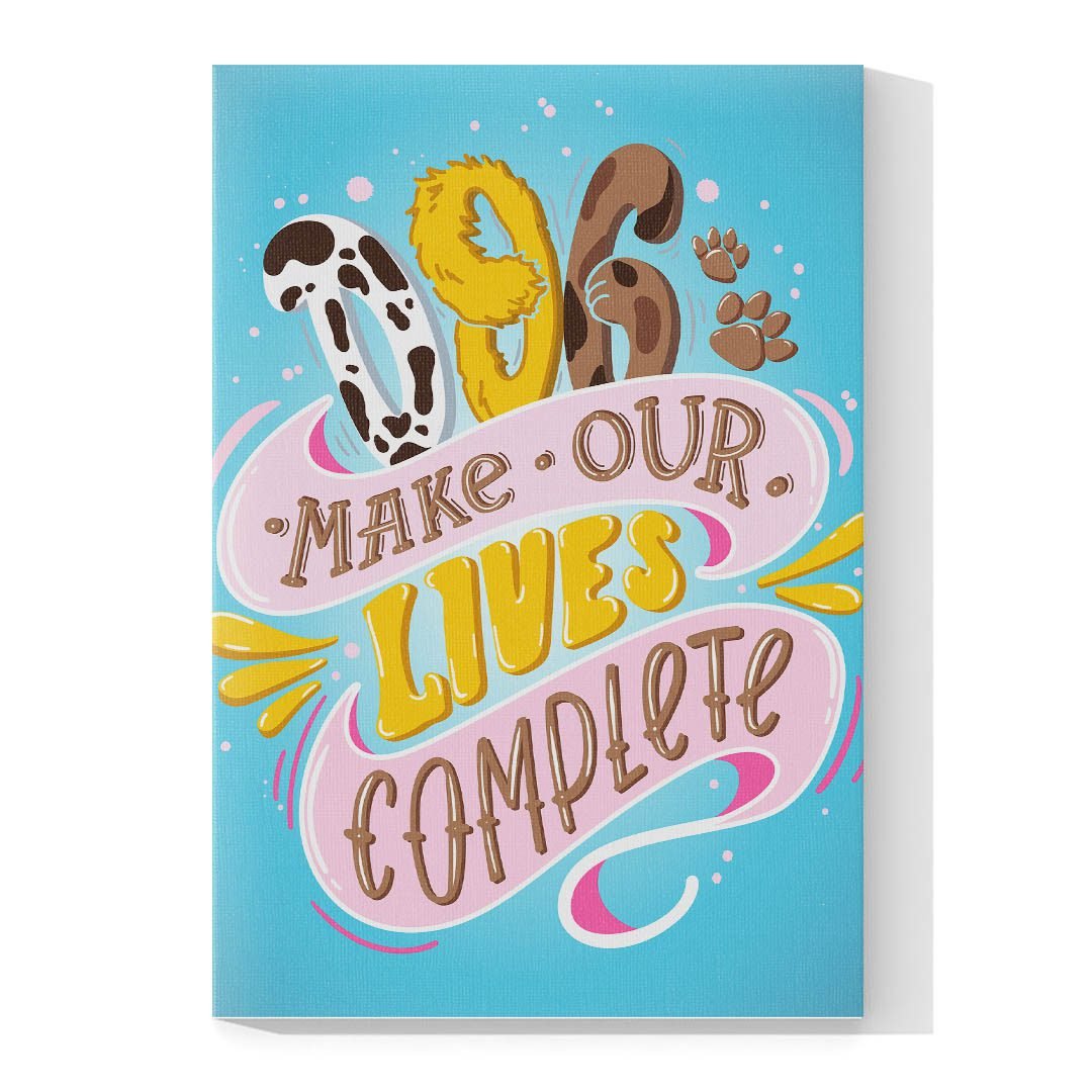 Cuadro Decorativo Los Perros Completan Nuestra Vida #559 - Imagen 4