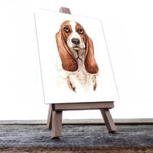 Cuadro Decorativo Dibujo de Perro Basset Hound #562