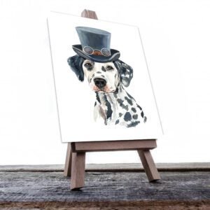 Cuadro Decorativo Dibujo de Dálmata con Sombrero #563