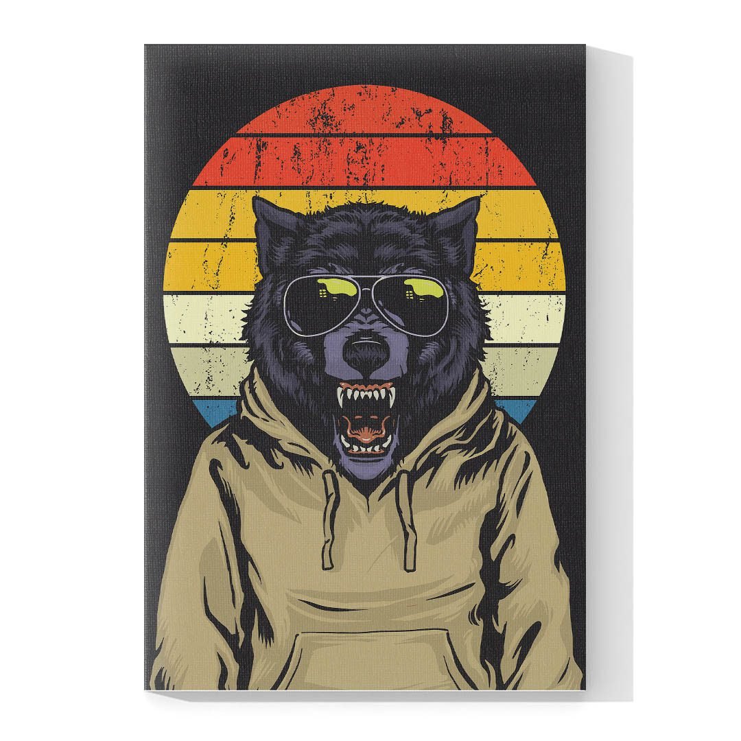 Cuadro Decorativo Dibujo de Perro Pop Art Retro #564 - Imagen 4