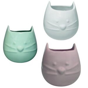 🐱 Maceta de Cerámica con Forma de Gato – Decorativa y Original