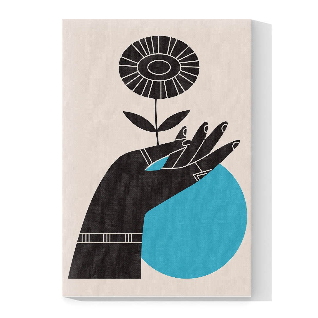 Set de 3 Cuadros Decorativos Arte Minimalista Moderno de León, Mariposa y Flor - Image 3