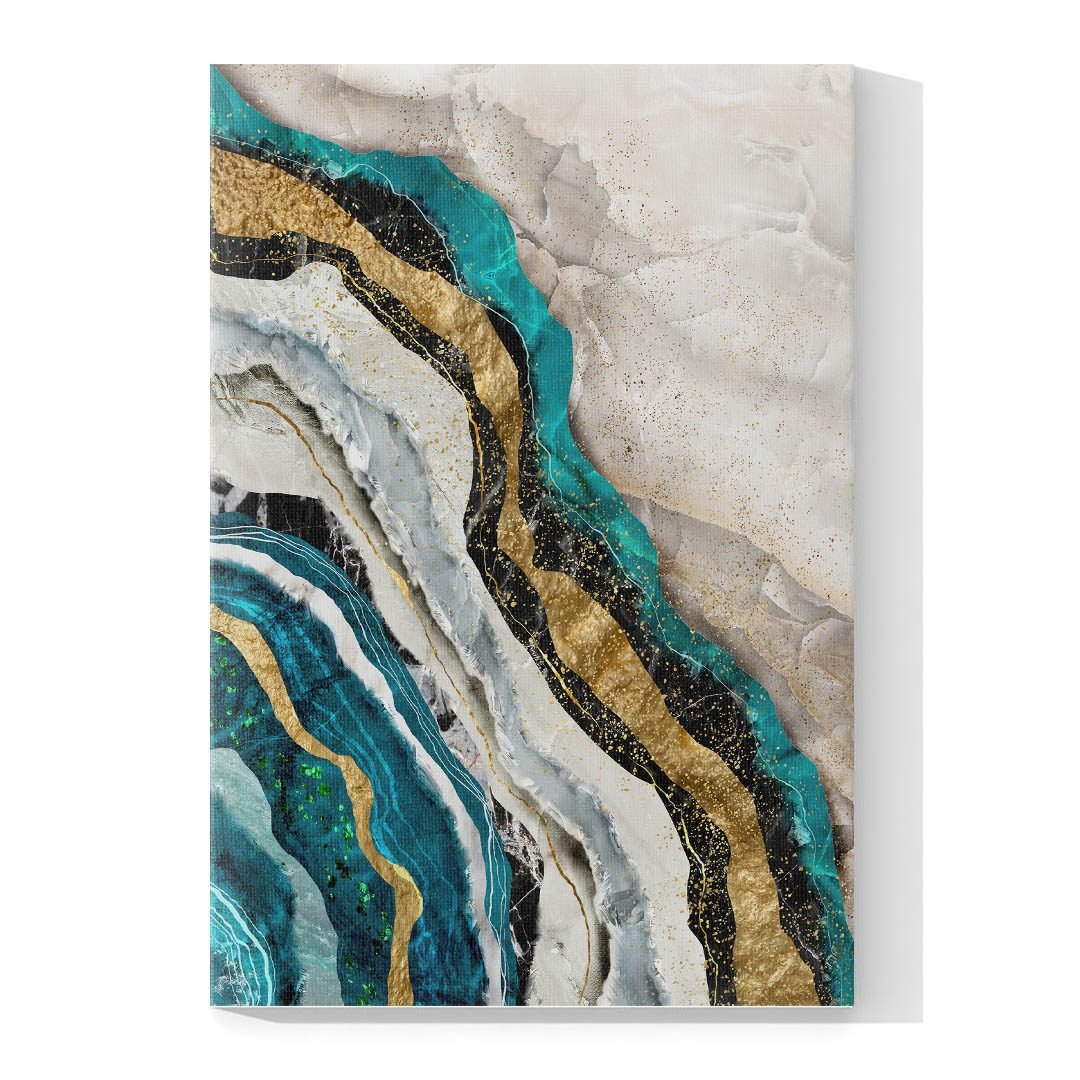 Set de 3 Cuadros Decorativos Abstractos Estilo Mármol - Imagen 4